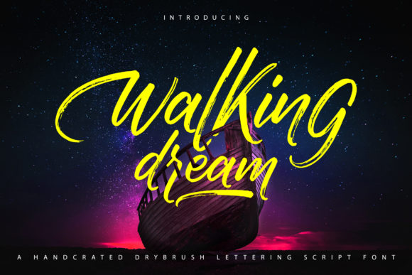 Walking Dream Font Poster 1