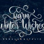 Warm Winter Wishes Font Poster 1