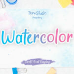 Watercolor Font Poster 1