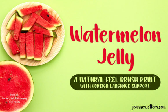 Watermelon Jelly Font Poster 1