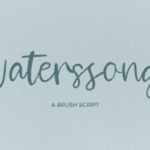 Waterssong Font Poster 1