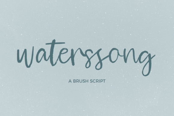 Waterssong Font Poster 1
