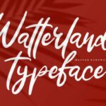 Watterland Font Poster 1