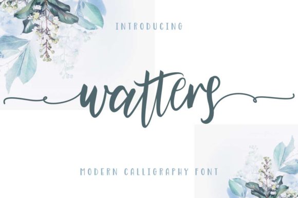 Watters Font Poster 1