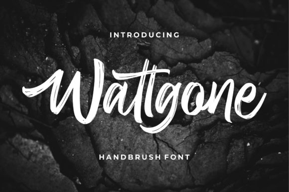 Wattgone Font Poster 1