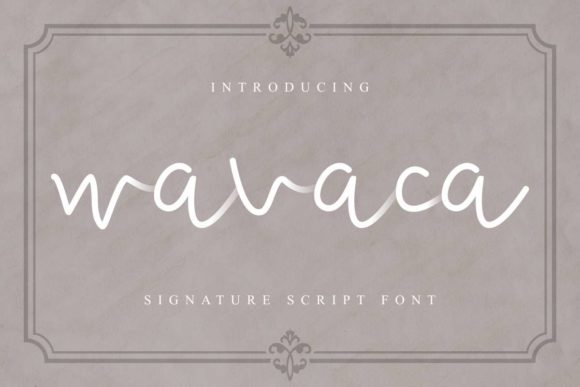 Wavaca Font Poster 1