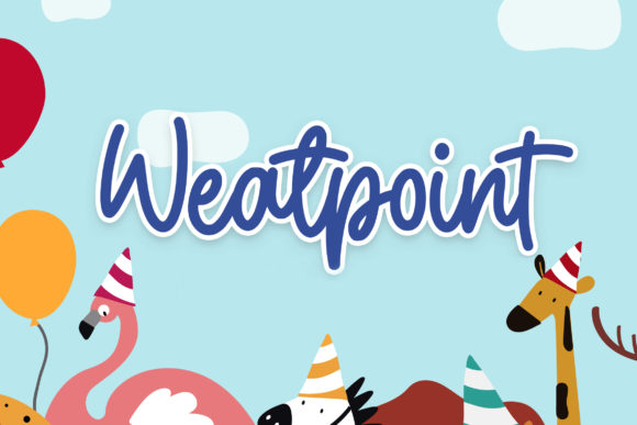 Weatpoint Font Poster 1