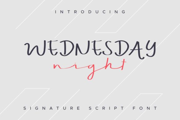 Wednesday Night Font