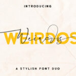 Weirdos Font Poster 1