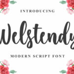 Welstendy Font Poster 1