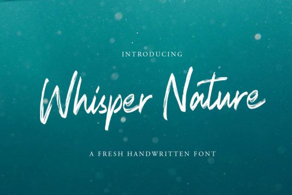 Whisper Nature Font Poster 1