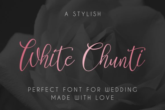 White Chunti Font