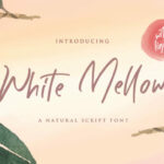 White Mellow Font Poster 1
