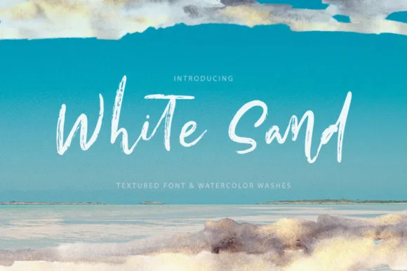 White Sand Font Poster 1