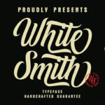 White Smith Font Poster 1
