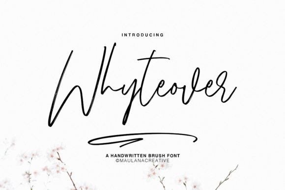 Whyteover Font Poster 1