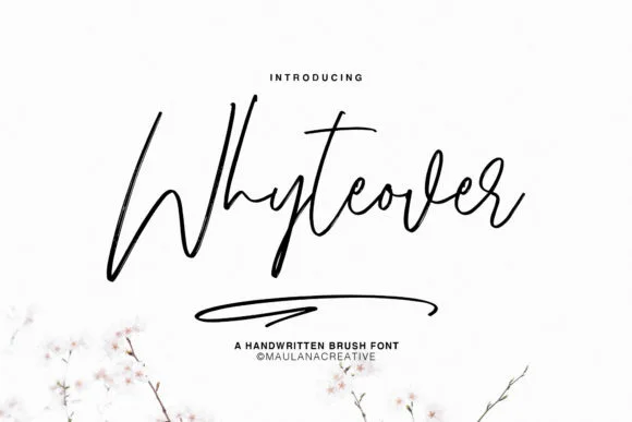 Whyteover Font Whyteover Font Poster 1