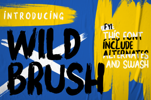 Wild Brush Font Poster 1