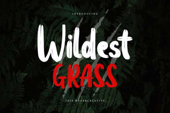 Wildest Grass Font Poster 1