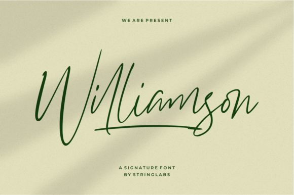 Williamson Font Poster 1