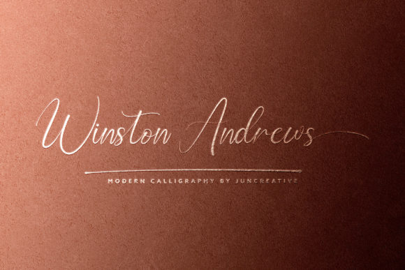 Winston Andrews Font Poster 1