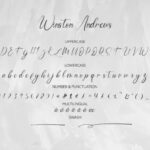 Winston Andrews Font Poster 6