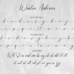 Winston Andrews Font Poster 7