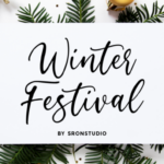 Winter Festival Font Poster 1