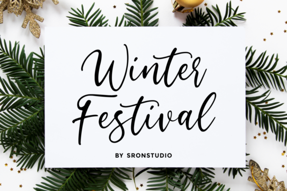 Winter Festival Font Poster 1
