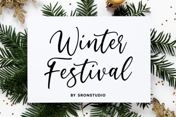 Winter Festival Font