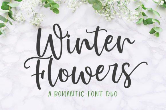 Winter Flowers Font