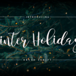 Winter Holidays Font Poster 1