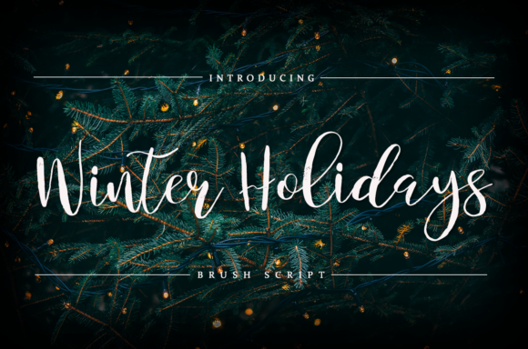 Winter Holidays Font Poster 1