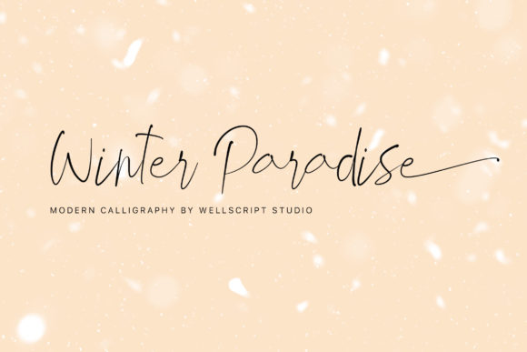 Winter Paradise Font Poster 1