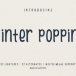 Winter Poppins Font Poster 1