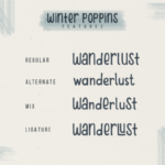 Winter Poppins Font Poster 7