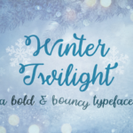 Winter Twilight Font Poster 1