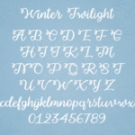 Winter Twilight Font Poster 4