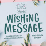 Wishing Message Font Poster 1