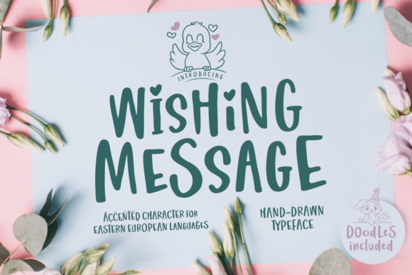 Wishing Message Font Poster 1