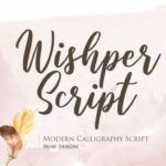 Wishper Script Font Poster 1