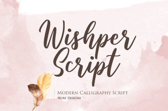 Wishper Script Font Poster 1