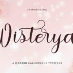 Wisterya Script Font Poster 1