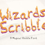 Wizards Scribble Font Poster 1
