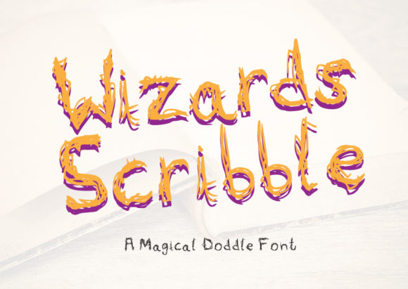 Wizards Scribble Font Poster 1