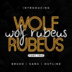 Wolf Rubeus Font Poster 1