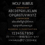 Wolf Rubeus Font Poster 8