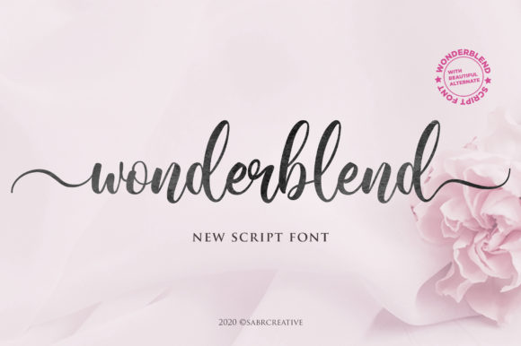 Wonderblend Font Poster 1