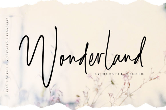 Wonderland Font Poster 1