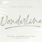 Wonderline Font Poster 2